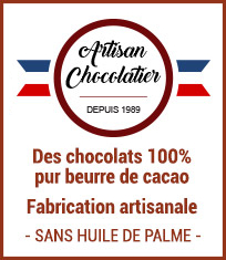 Chocolaterie artisanale et chocolat 100% pur beurre de cacao