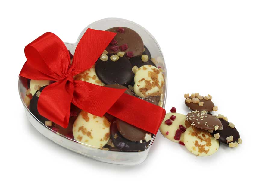 Palets gourmands en chocolat pour la Saint Valentin