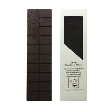 Tablette de chocolat noir Le 78 de Cadeau et Chocolat