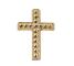 Bonbonnière à dragées en bois 300g décor croix Choix du décor : Croix argent